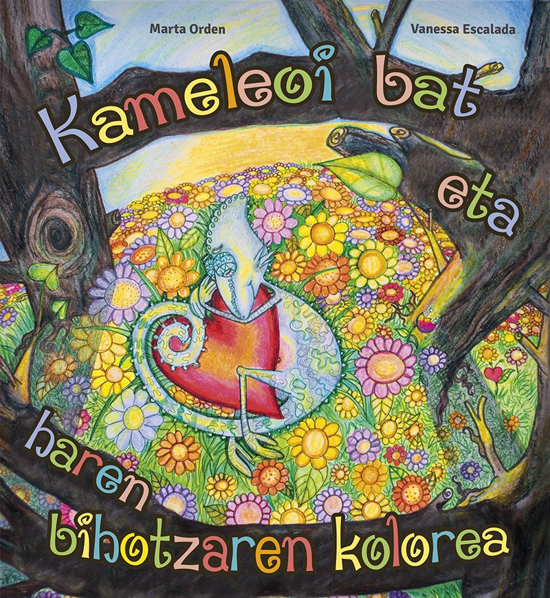 Kameleoi bat eta haren bihotzaren kolorea