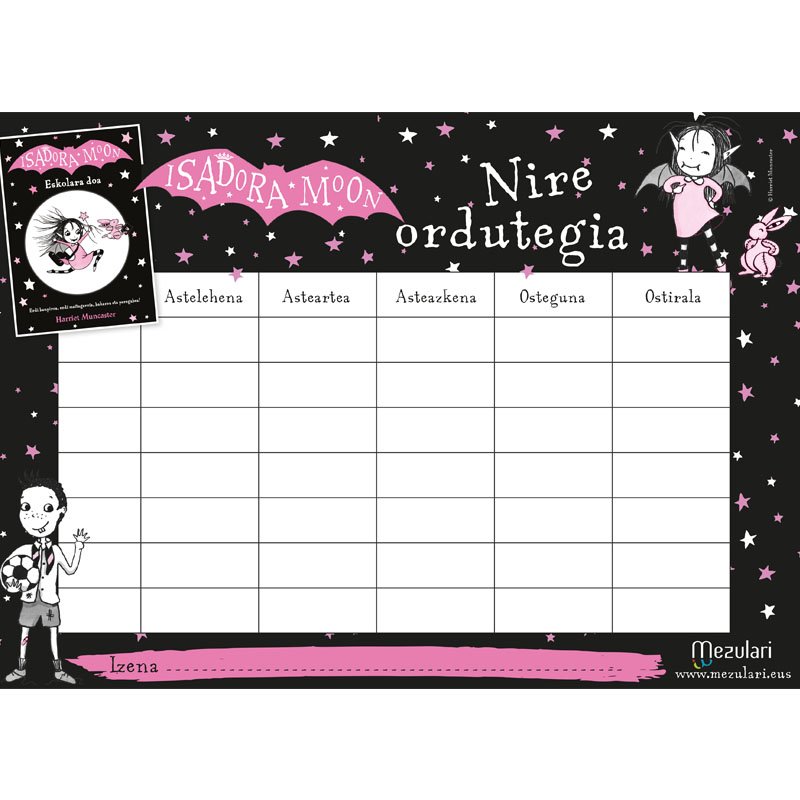 Isadora Moon. Eskolara doa